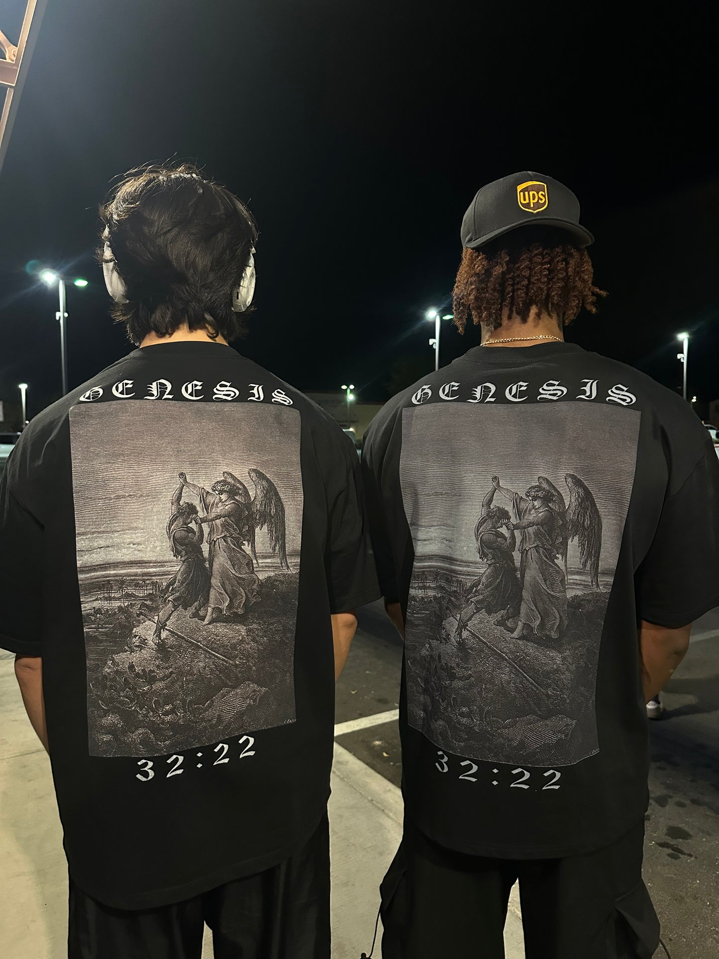 Genesis 32:22 Oversized Heavy-Weight Cotton Tee